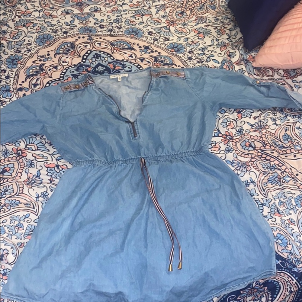 Gorgeous lovely jean spring dress size large